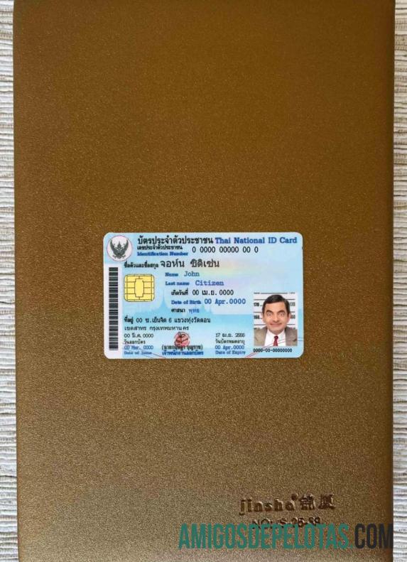 Thailand ID olhar de foto frente amostra